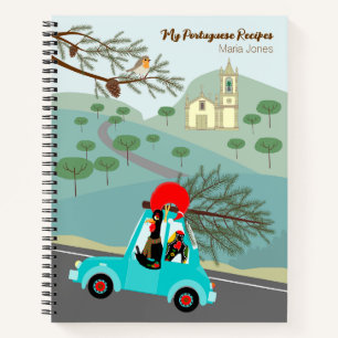 Cuaderno Viaje festivo a Navidades de gallos de Portugal
