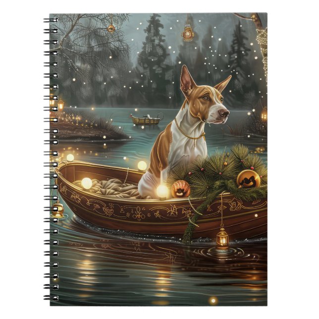 Cuaderno Viaje Festivo de Navidad del Bull Terrier (Frente)