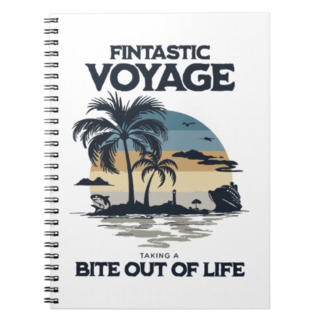 Cuaderno Viaje Fintástico Tomando un Bocado de la Vida (Frente)