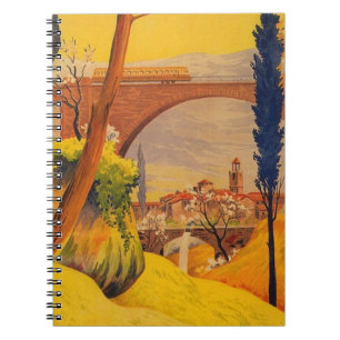 Cuaderno Viaje francés vintage por ferrocarril