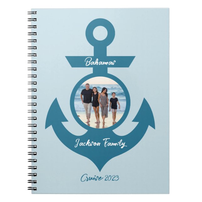 Cuaderno Viaje personalizado en familia de cruceros con tu  (Frente)