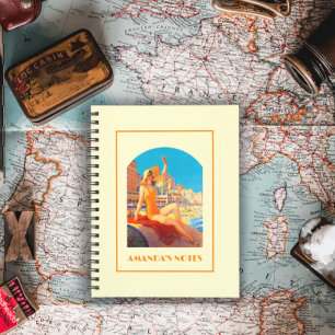 Cuaderno Viaje retro vintage de la Atlantic City de los año