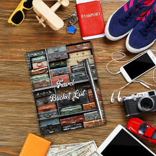 Cuaderno Viaje Vintage Suitcase Colorful Wanderlust