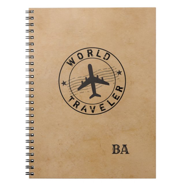 Cuaderno Viajero Mundial (personalizable) (Frente)