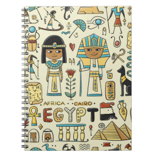 Cuaderno Viajes a Egipto. Patrón transparente