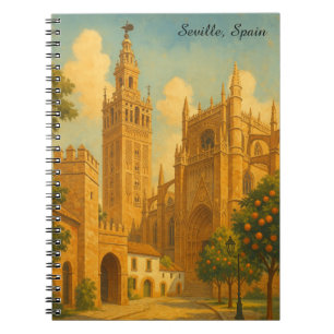 Cuaderno Viajes a Sevilla España Andalucía Vintage