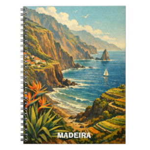 Cuaderno Viajes Acantilados Costeros de Madeira Portugal Vi