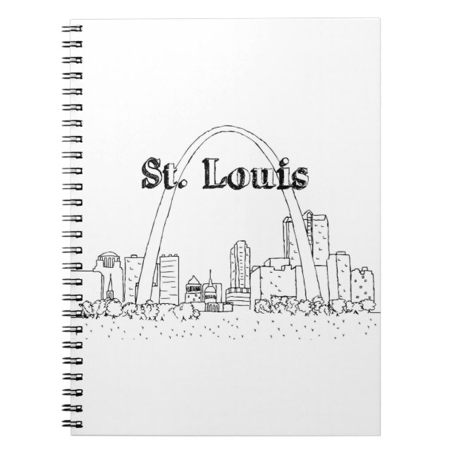 Cuaderno Viajes de arte de dibujo de vacaciones de St. Loui (Frente)