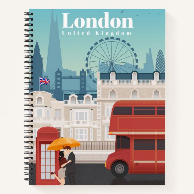 Cuaderno Viajes De Arte De Viaje A Londres Inglaterra (Anverso)