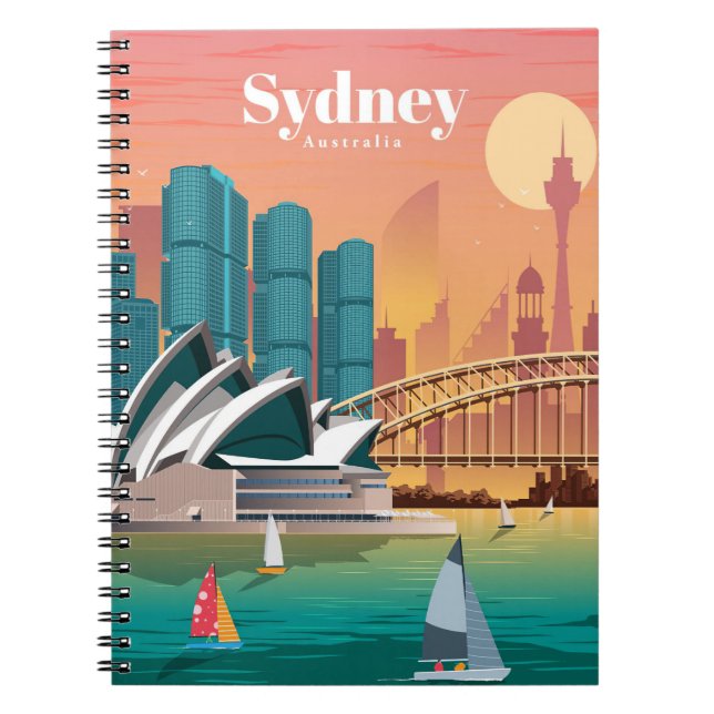 Cuaderno Viajes De Arte De Viaje A Sydney Australia (Frente)