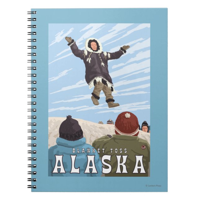 Cuaderno Viajes de época de Barrow, Alaska Blanket Toss (Frente)