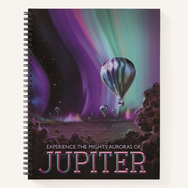 Cuaderno Viajes de Júpiter por Auroras fuertes en globo aer (Anverso)