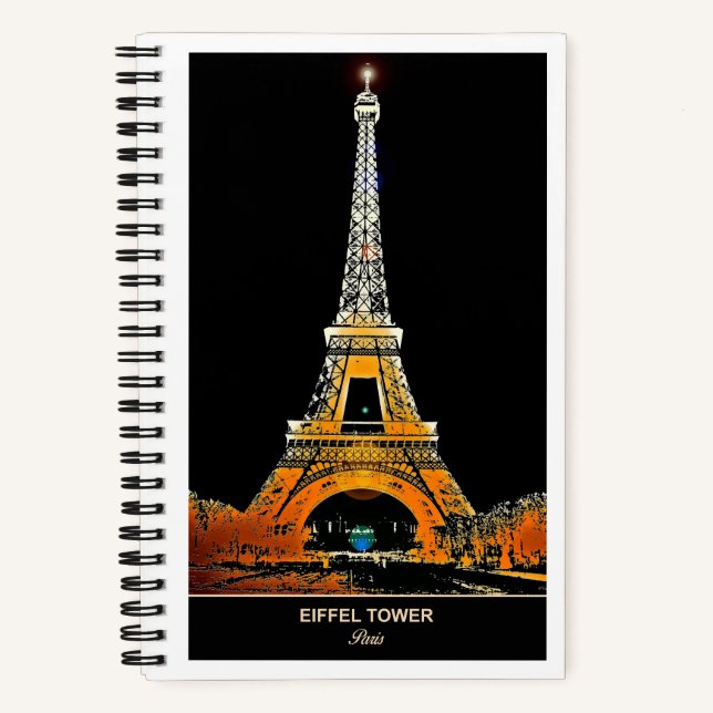 Cuaderno Viajes en la Torre Eiffel: Captura tus Recuerdos (Anverso)