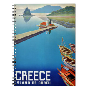 Cuaderno Viajes por la Grecia vintage - Isla de Corfú