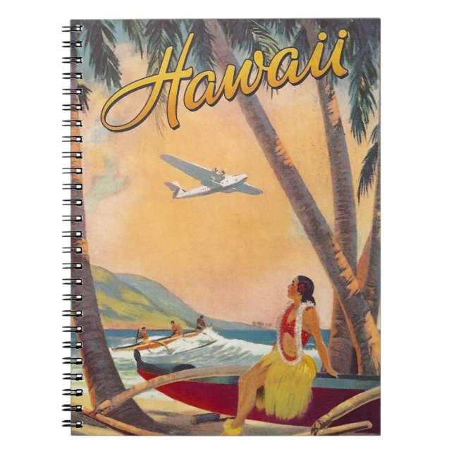 Cuaderno Viajes Vintage a Hawaii (Frente)