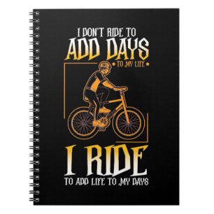 Cuaderno Viajo En Bicicleta Para Añadir Vida A Mis Días