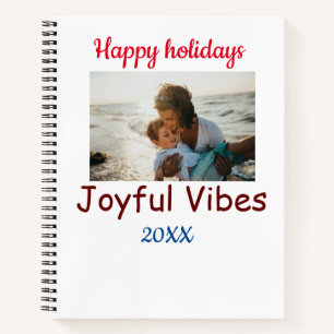 Cuaderno Vibes alegres y felices vacaciones añaden datos de
