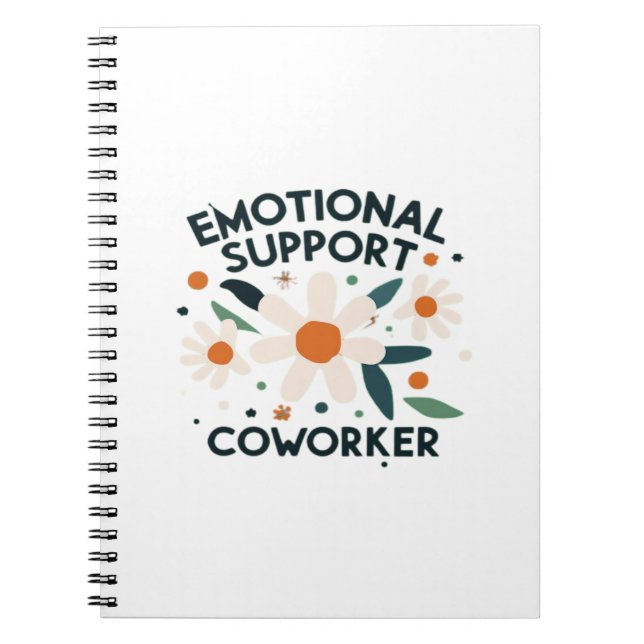 Cuaderno Vibes de cotizaciones de Coworker de ayuda emocion (Frente)