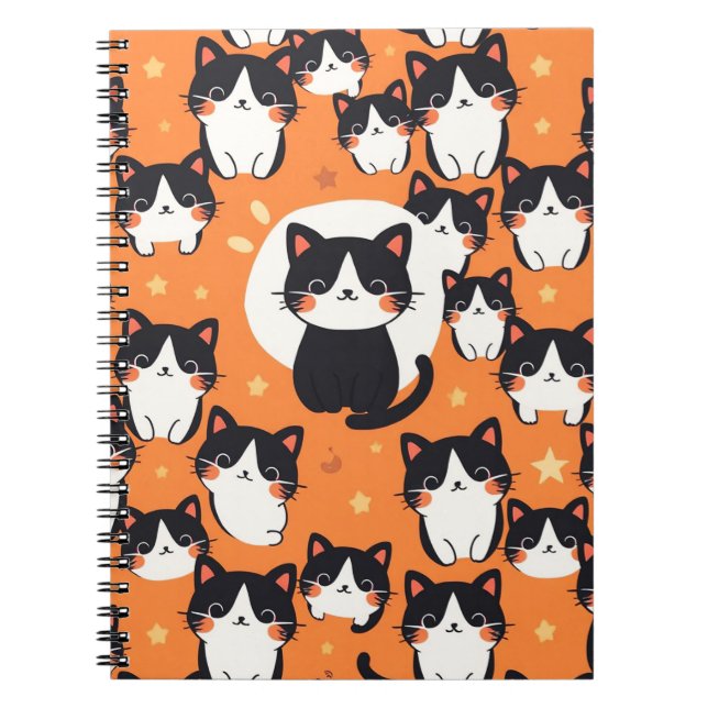 Cuaderno Vibes de gatos curas (Frente)