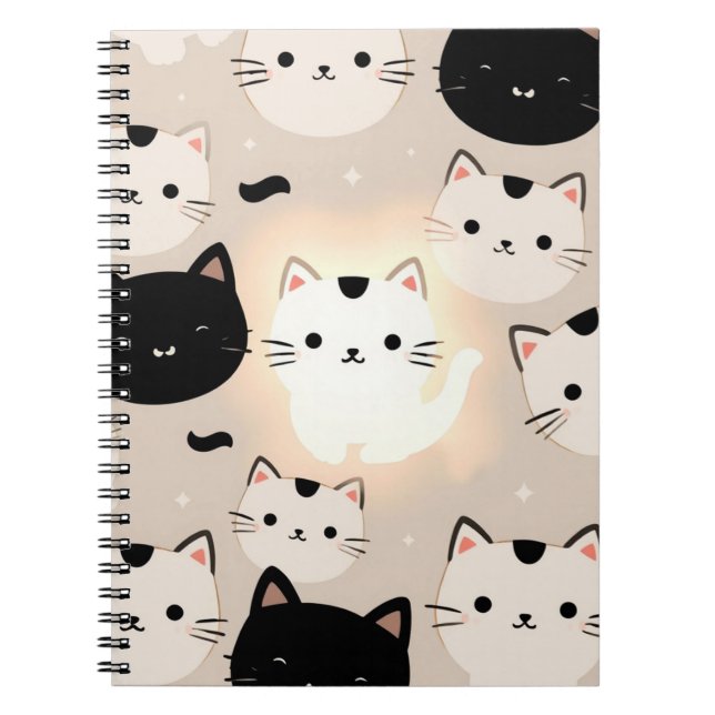Cuaderno Vibes de gatos curas (Frente)