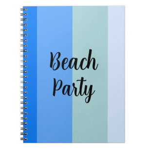 Cuaderno Vibes de playa, franjas azules