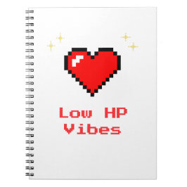 Cuaderno Vibes HP bajas - Portátil Pixel Heart Gamer