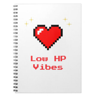 Cuaderno Vibes HP bajas - Portátil Pixel Heart Gamer