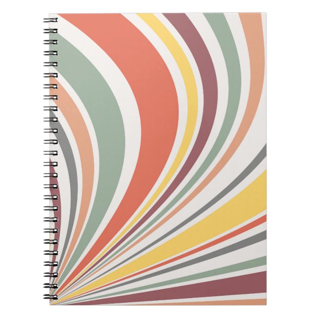 Cuaderno Vibes retro coloridas (Frente)