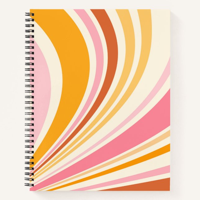Cuaderno Vibes retro coloridas (Anverso)