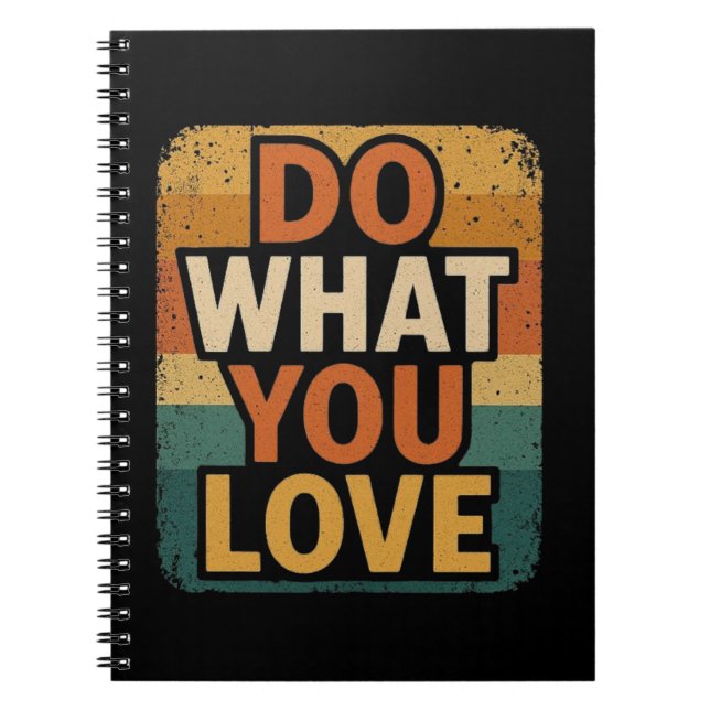 Cuaderno Vibes retro - Haz lo que amas (Frente)