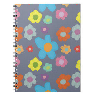 Cuaderno Vibra Floral Retro Lindo