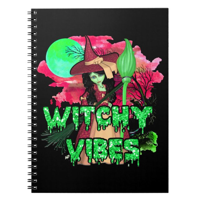Cuaderno Vibraciones Brujeriles de Halloween (Frente)