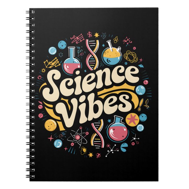 Cuaderno Vibraciones Científicas Groovy Primer Día de Regre (Frente)