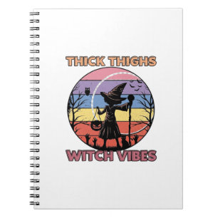 Cuaderno Vibraciones de bruja de muslos gruesos Halloween C