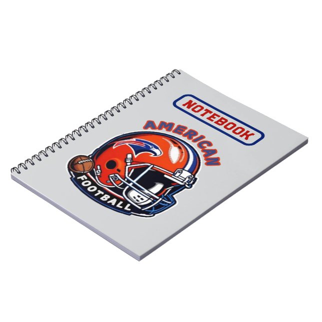 Cuaderno Vibraciones de Día de Juego totalmente Americanas  (Lado Izquierdo)