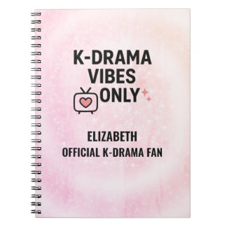Cuaderno Vibraciones de K-Drama Personalizadas