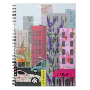 Cuaderno Vibraciones de la Ciudad de Primavera Arte Urban