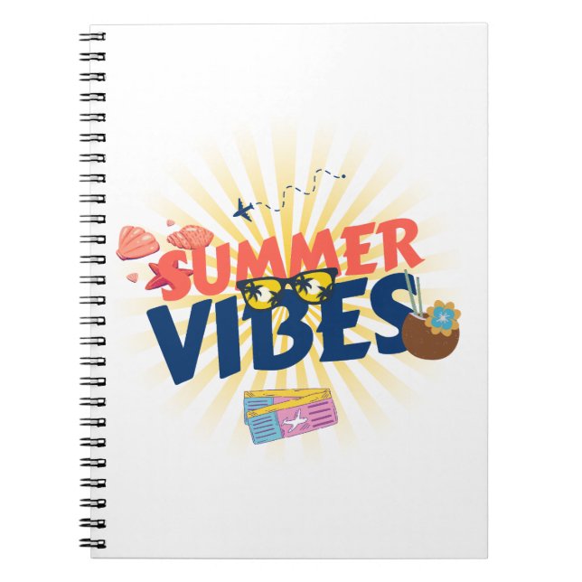 Cuaderno Vibraciones de Verano – Escape Tropical (Frente)