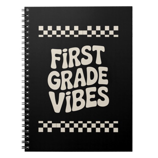 Cuaderno Vibraciones del Primer Día de Primer Grado De vuel (Frente)