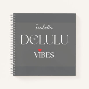 Cuaderno Vibraciones Delulu, Regalo Divino y Femenino para