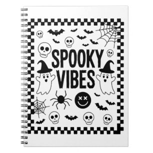 Cuaderno Vibraciones Espeluznantes Halloween Retro