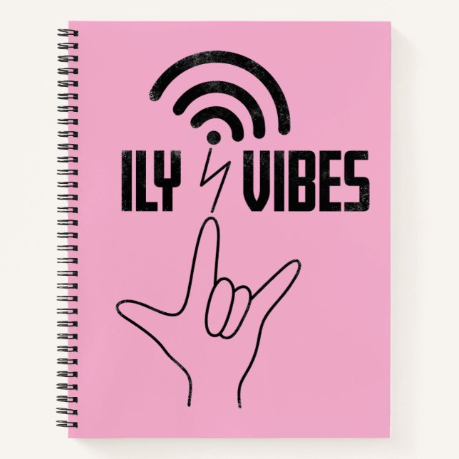 Cuaderno Vibraciones ILY - Diseño ASL  (Anverso)