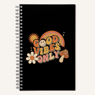 Cuaderno Vibraciones Retro de los 70 Solo Buenas Carita Son