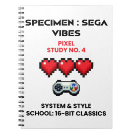 Cuaderno Vibraciones Retro de Sega Estudio de Pixel No. 4