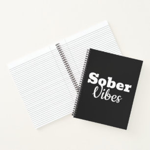 Cuaderno Vibraciones sobrias: regalo motivacional para la r