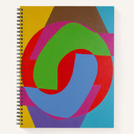 Cuaderno Vibrant Abstract Circles Notebook
