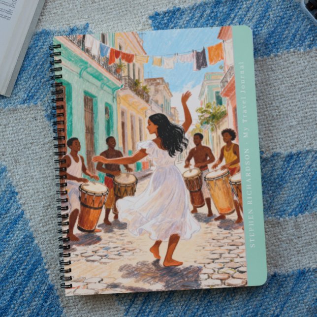 Cuaderno Vibrant Afro-Caribbean Dance Monogram Travel (Subido por el creador)