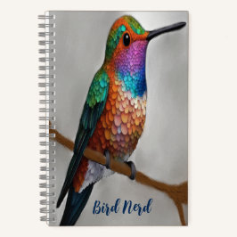 Cuaderno Vibrant Allen’s Hummingbird Painting