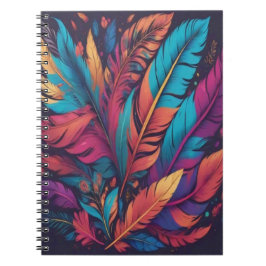 Cuaderno Vibrant Feather Burst