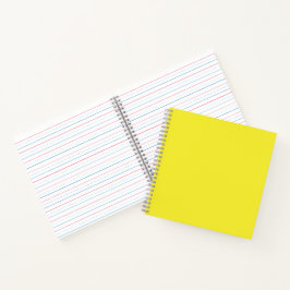 Cuaderno Vibrant Solid Yellow Background